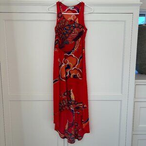 Nieves Lavi Silk Maxi Dress